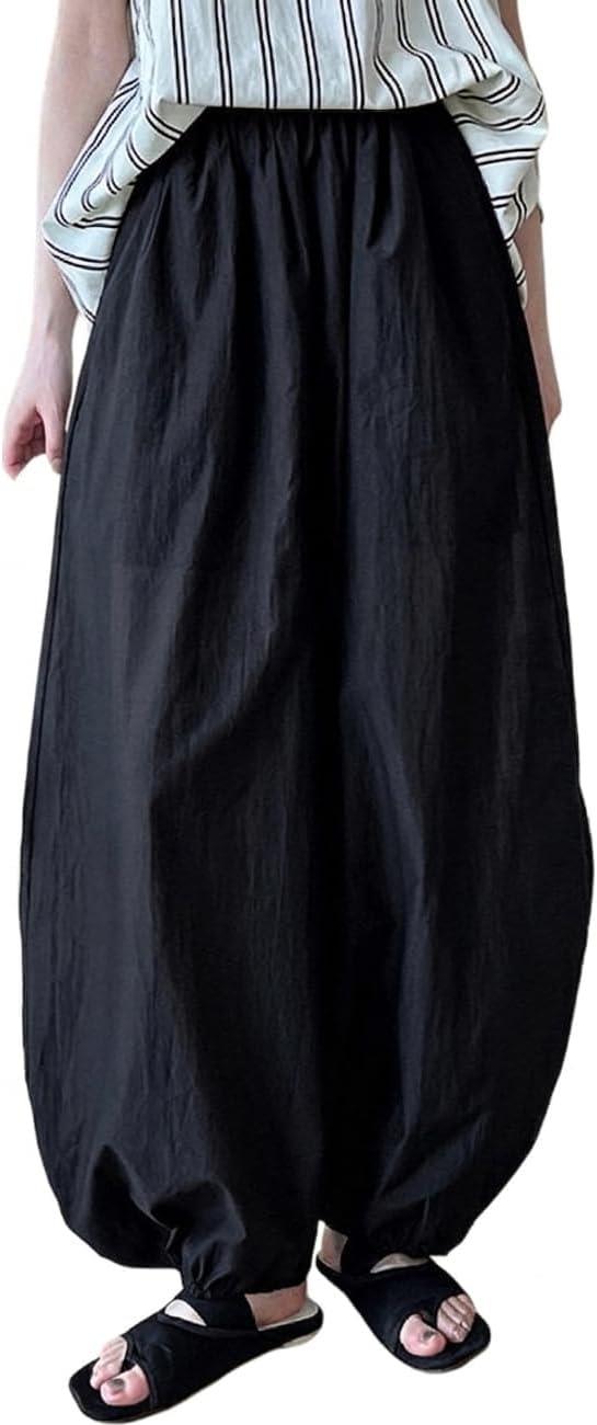 ワイドパンツ レディース バルーンパンツ サルエルパンツ 裾絞り