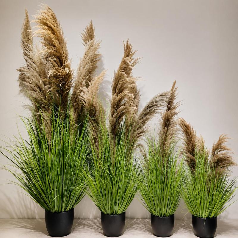 人工観葉植物 パンパスグラス 鉢植え フェイク植物 大型 リアル 室内用