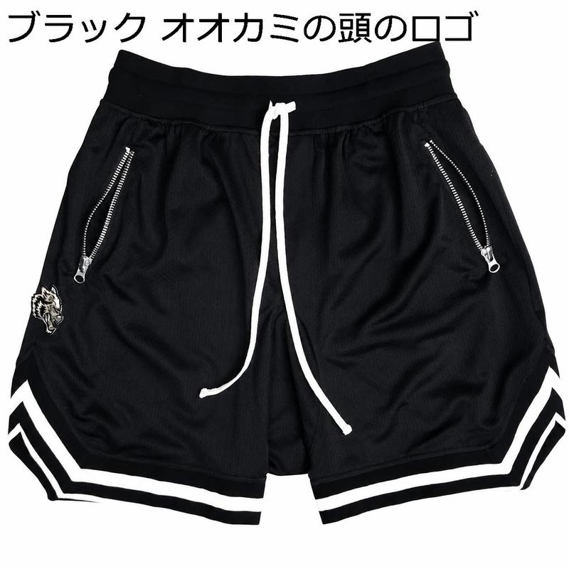 ハーフパンツ メンズ ショートパンツ スポーツ バスパン メッシュ 通気