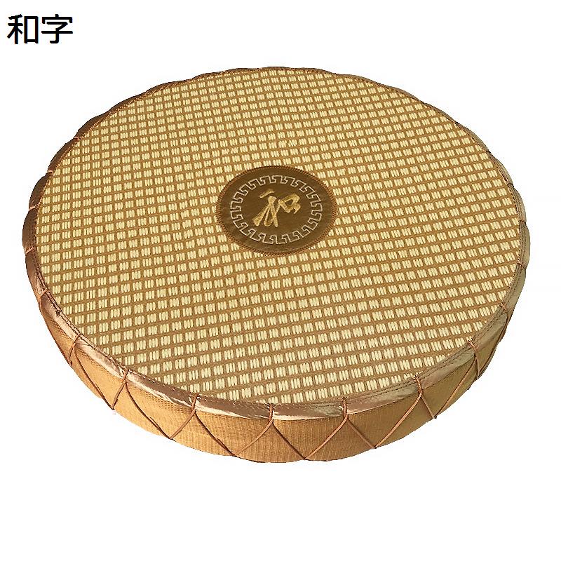 座布団 クッション 蒲団 丸型 厚手 瞑想座布団 籐編み ココナッツ繊維