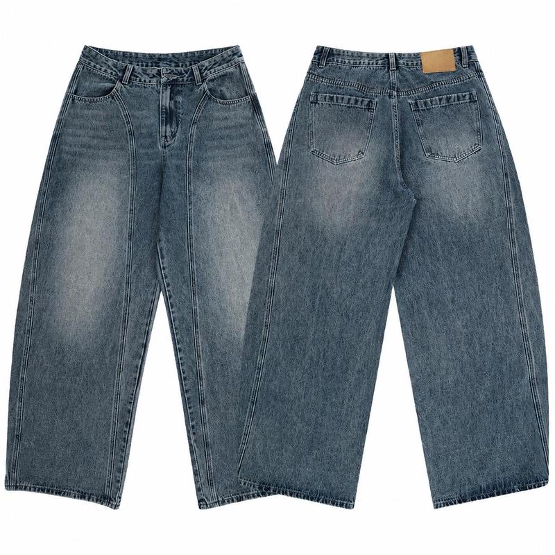 デニムパンツ メンズ Gパン ワイド 立体裁断 ジーンズ 極太 バギー