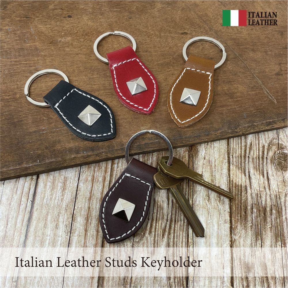 レザー キーホルダー キーリング イタリアンレザー 牛革 メンズ レディース レザー スタッズ Italian Leather 高級感 ギフト プレゼント Kil 023 Accessories Goods Springs 通販 Yahoo ショッピング