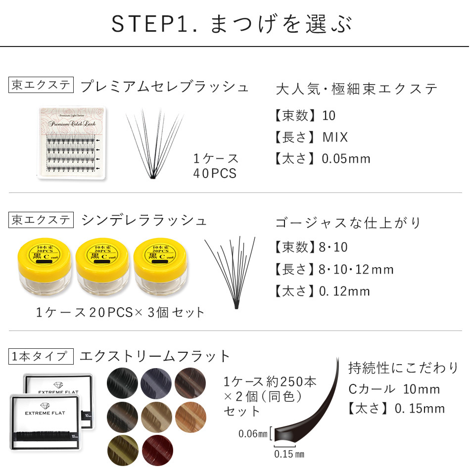 送料無料 マツエク セルフ 18点豪華セット スターターキット 初心者