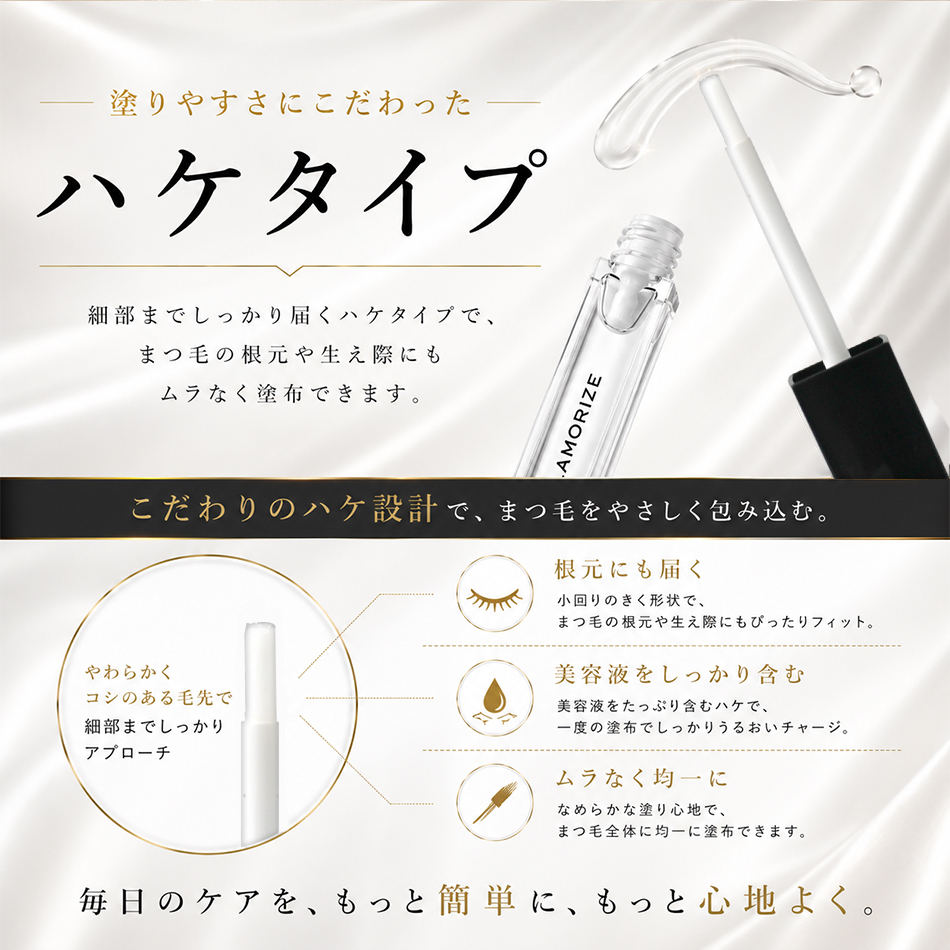まつ毛美容液 ヒト幹細胞入り まつげエクステ GLAMORIZE Eyelash GR