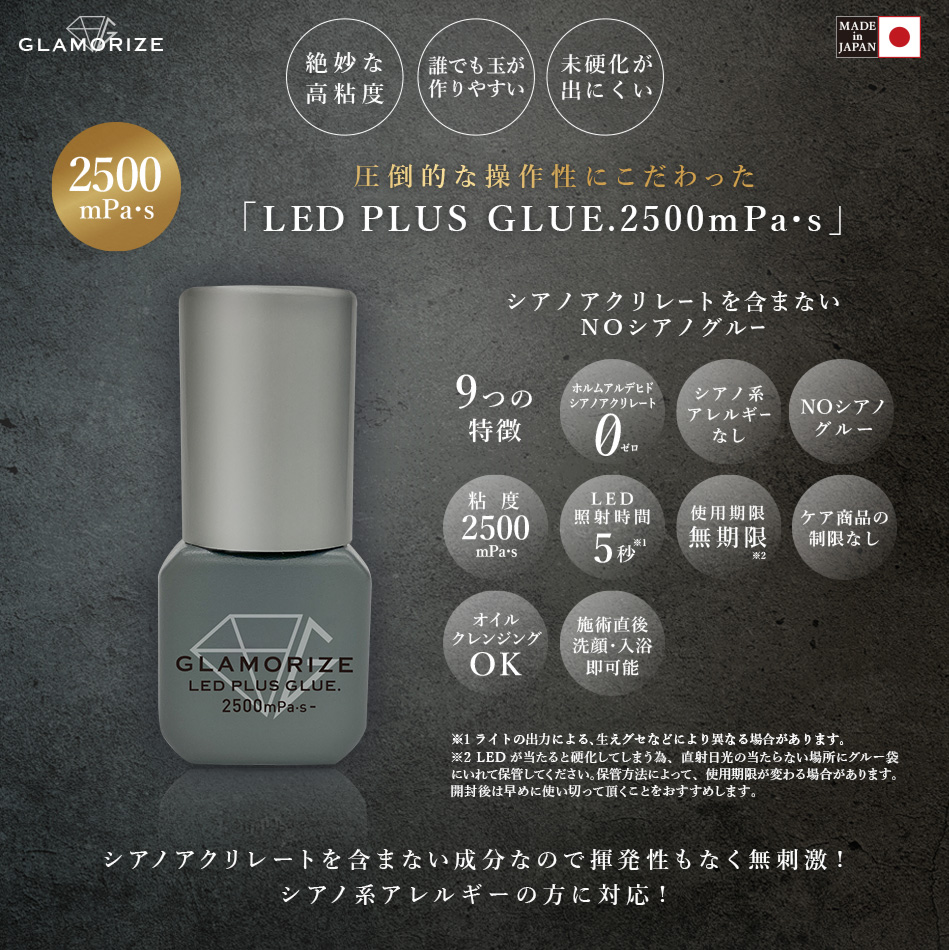 LEDマツエク LEDグルーグラマライズLEDグルー.2500 GLAMORIZE -LED