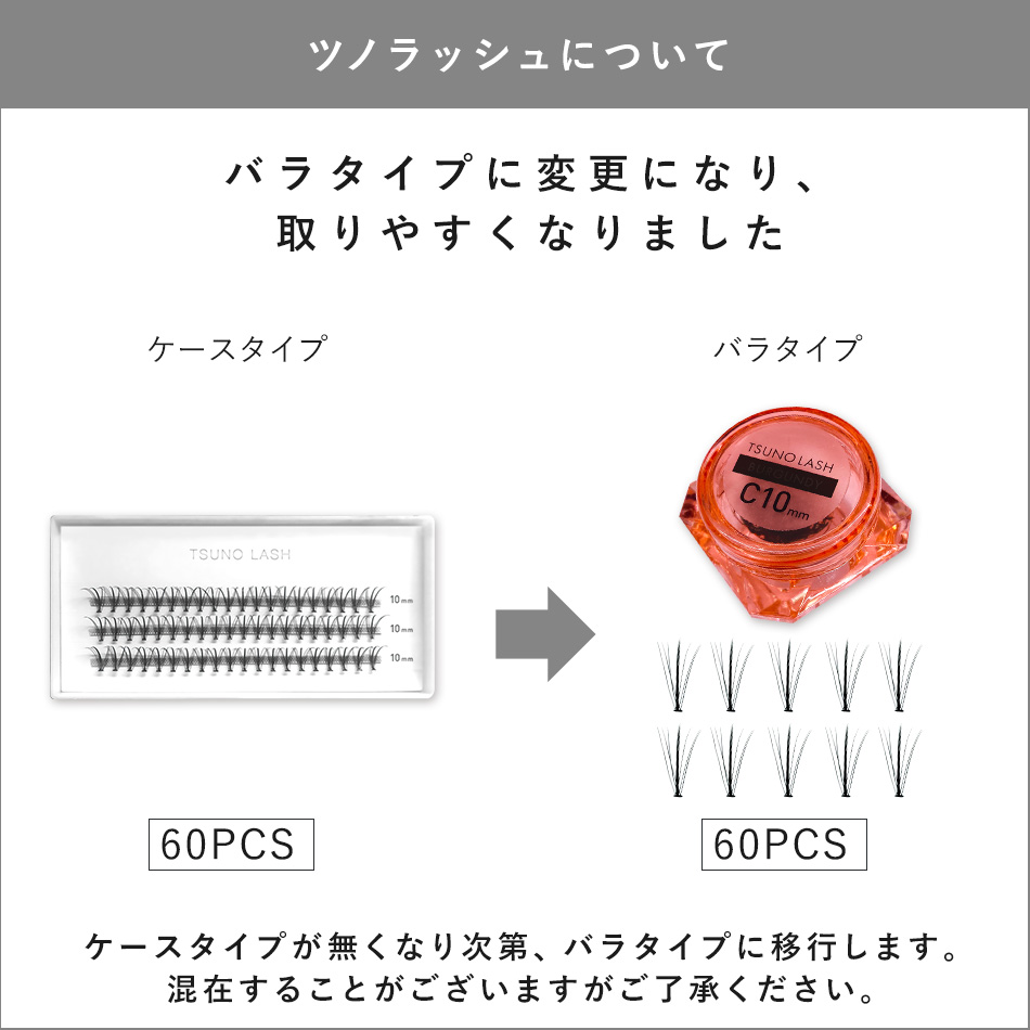 ツノラッシュケース変更バラ