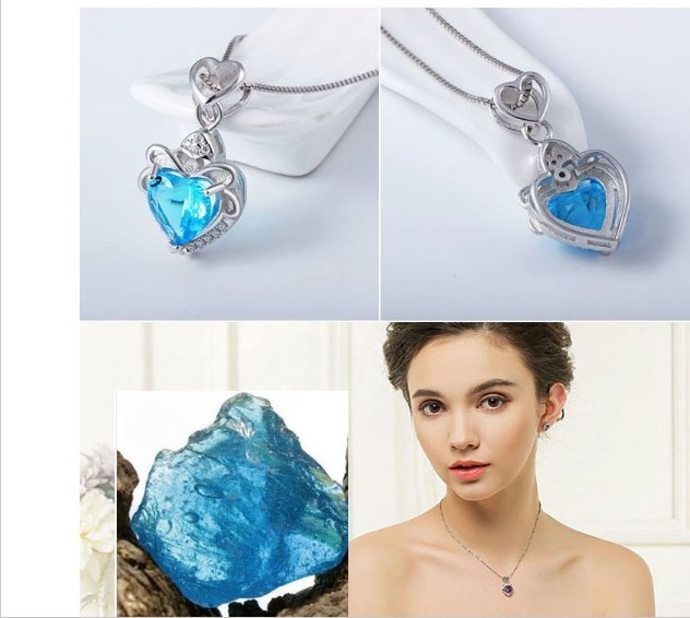 ルジアダ　しずくチャームとネックレスチェーンのセット　キュービックジルコニア ルジアダ しずくチャームとネックレスチェーンのセット キュービック