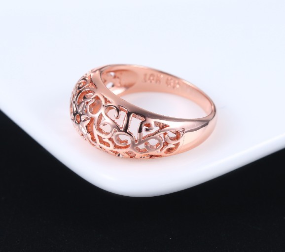 指輪 フラワー 花 リング 上品 大人 レディース 透かし彫り 綺麗
