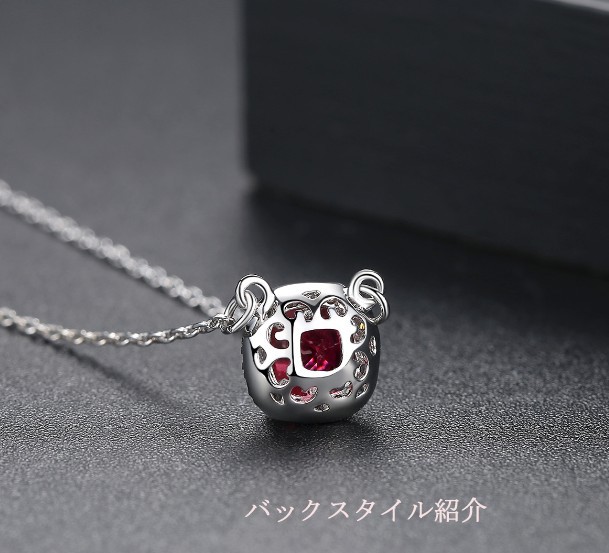 ネックレス スワロフスキー スクエア四角形キュービック