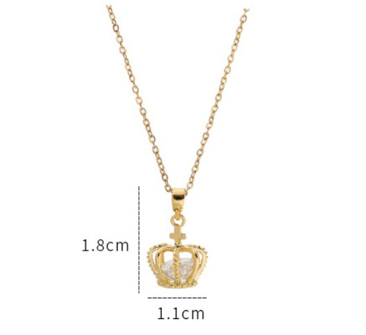 ネックレス レディース 王冠 ティアラ 十字架 冠 Tiara