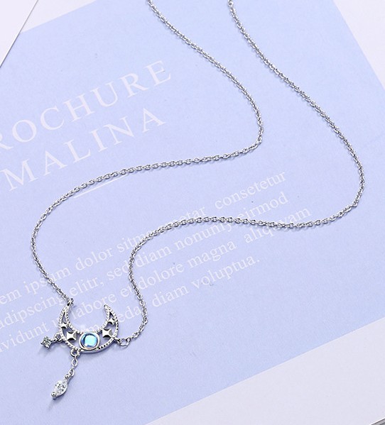 ネックレス レディース ペンダント シルバー925 キュービック