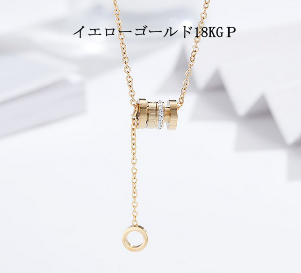 金色の金属製円筒形ネックレス angela-web_12343706