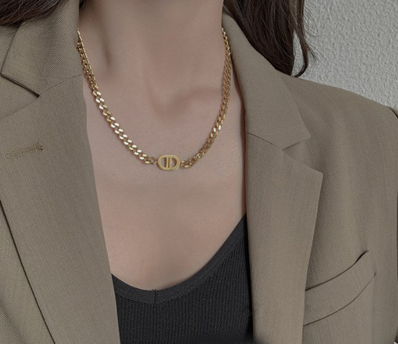 チェーンネックレス レディース シルバー925 喜平 幅5mm ダブル D字