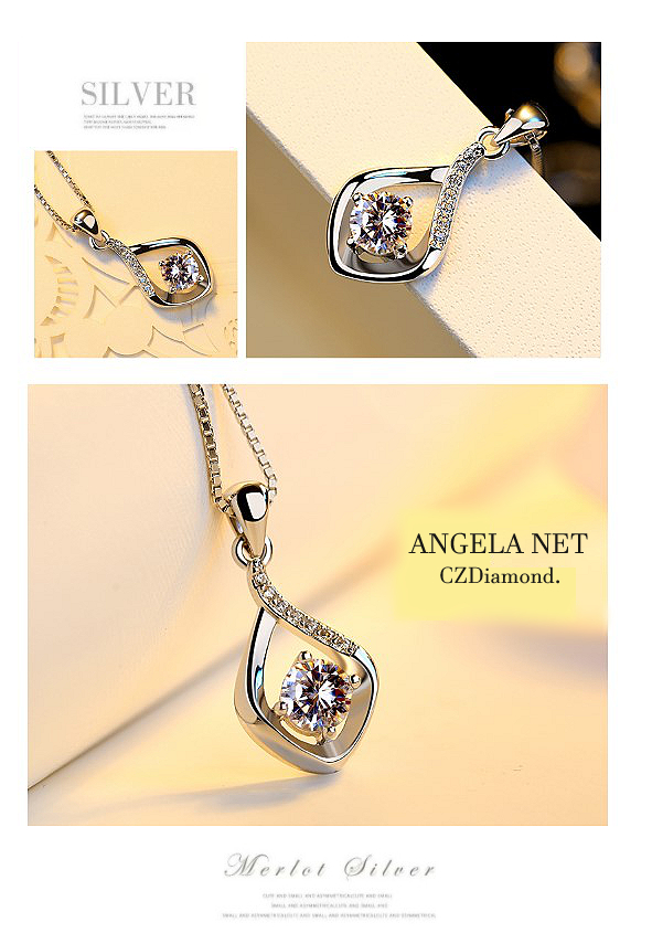 ネックレス レディース シルバー925 アレルギー対応 CZダイヤモンド