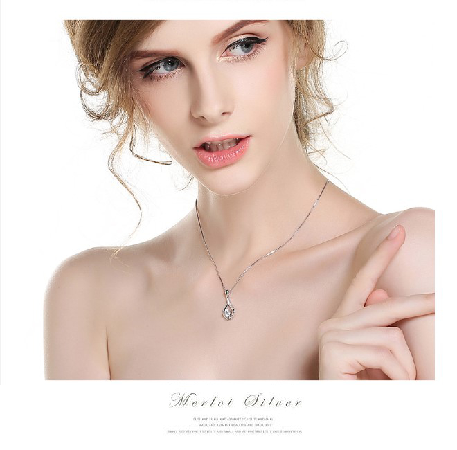 ネックレス レディース シルバー925 アレルギー対応 CZダイヤモンド