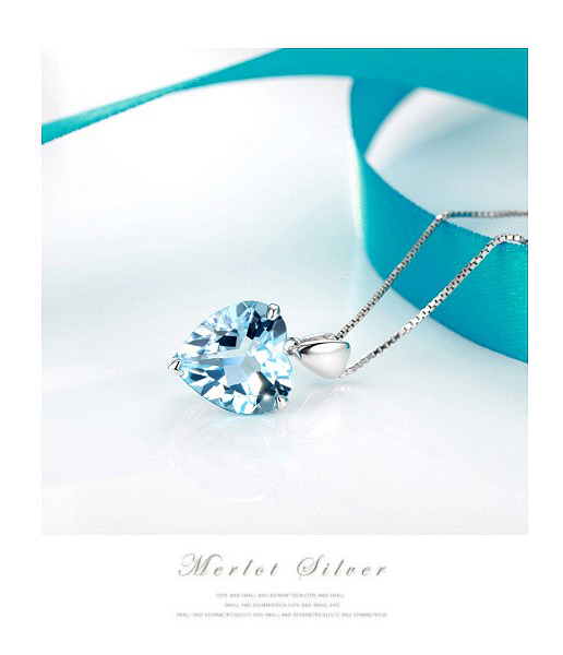 ネックレス レディース ペルシャンブルー ハート アレルギー対応 箱