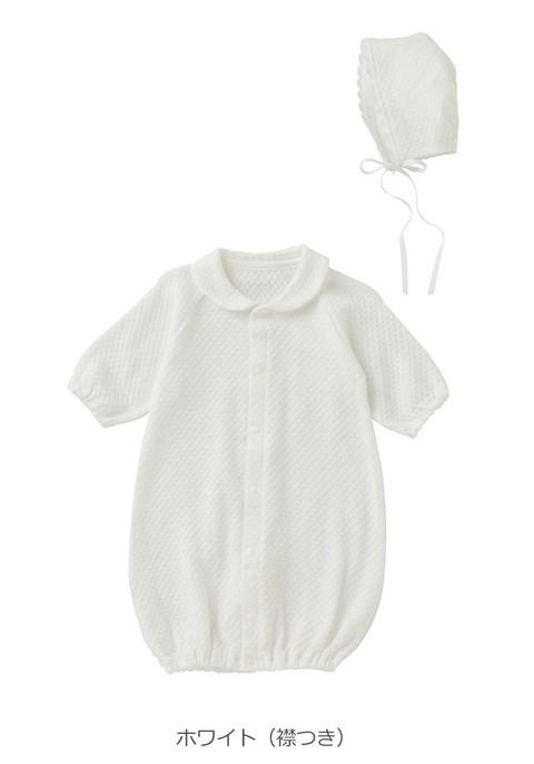 ベビー服 レーシーニットドレス＆帽子セット 赤ちゃん 男の子 女の子 長袖 日本製 春 夏 秋  5...