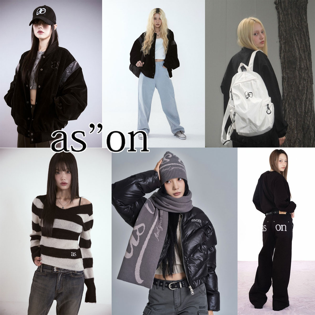 ason 韓国　ファージャケット　アイボリー ANGELINA - as