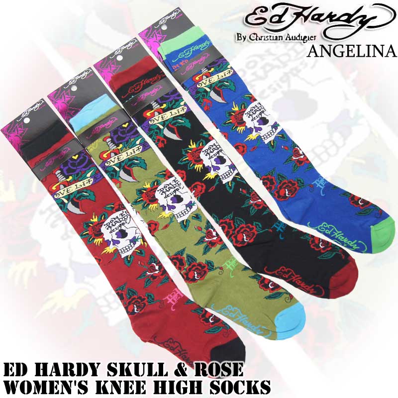 Ed Hardy エドハーディー　スカル ストーン スタッズ Ed Hardy（エド・ハーディー） ジップ パーカー 長袖 スカル/ドクロ