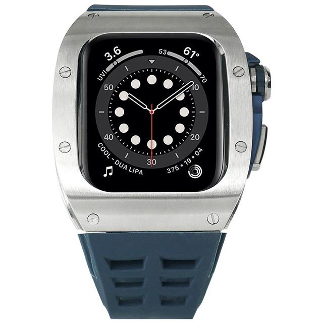 Apple watch ケース series 4 5 6 SE 7 シリーズ アップルウォッチ バンド シリコン ステンレス 44mm 45mm Applewatch おしゃれ 高級 ブランド｜angelique-girlish｜06