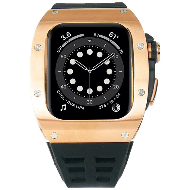 Apple watch ケース series 4 5 6 SE 7 シリーズ アップルウォッチ バンド シリコン ステンレス 44mm 45mm  Applewatch おしゃれ 高級 ブランド