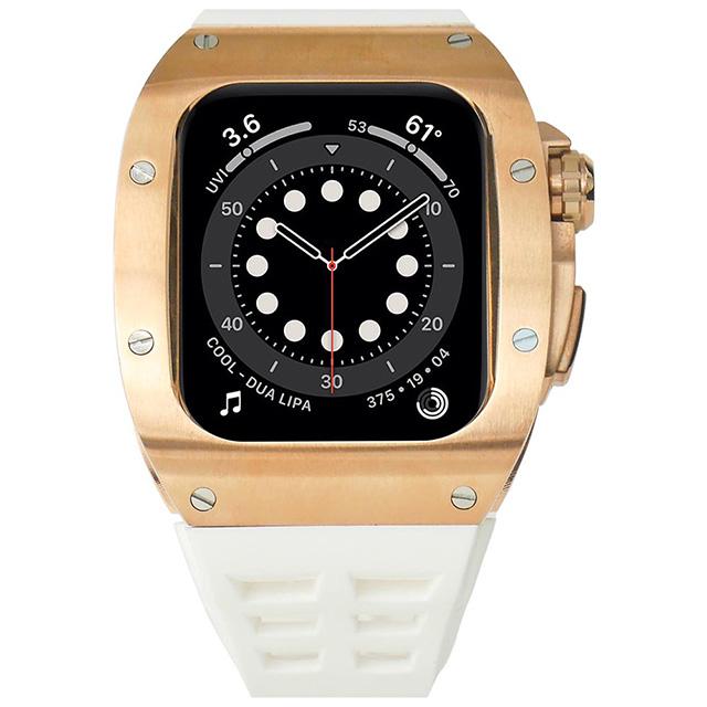 Apple watch ケース series 4 5 6 SE 7 シリーズ アップルウォッチ バンド シリコン ステンレス 44mm