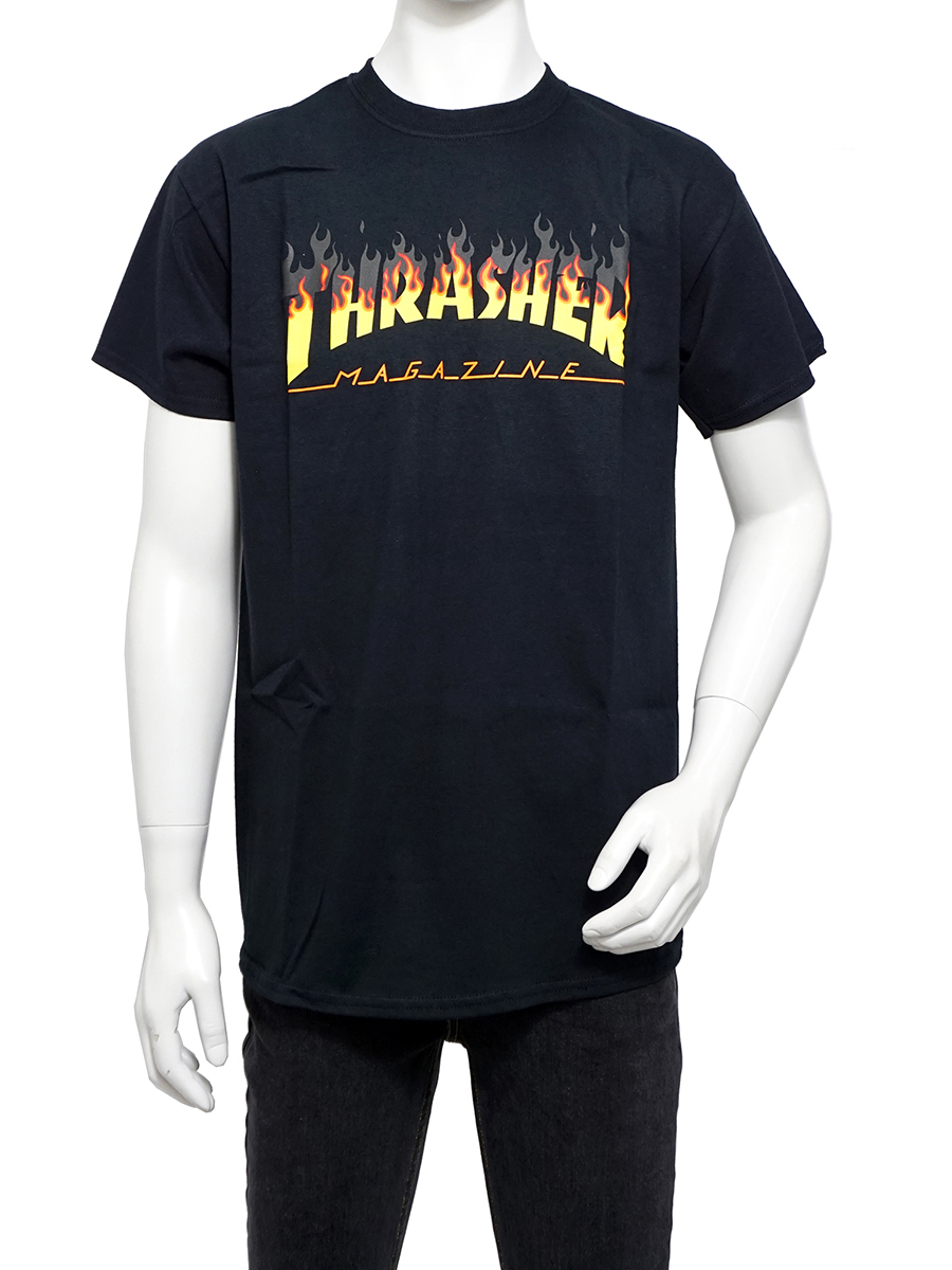 THRASHER Tシャツ スラッシャー NEW FLAME LOGO T-SHIRT THRASH...