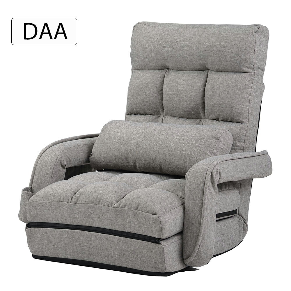 Da 座椅子 ファブリック リクライニングチェアー 座イス 14段ギア おしゃれ 椅子 リクライニング