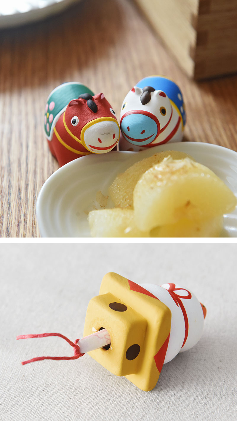 中川政七商店 招福 干支みくじ 鏡餅みくじ 日本製 干支 置物 馬 置物