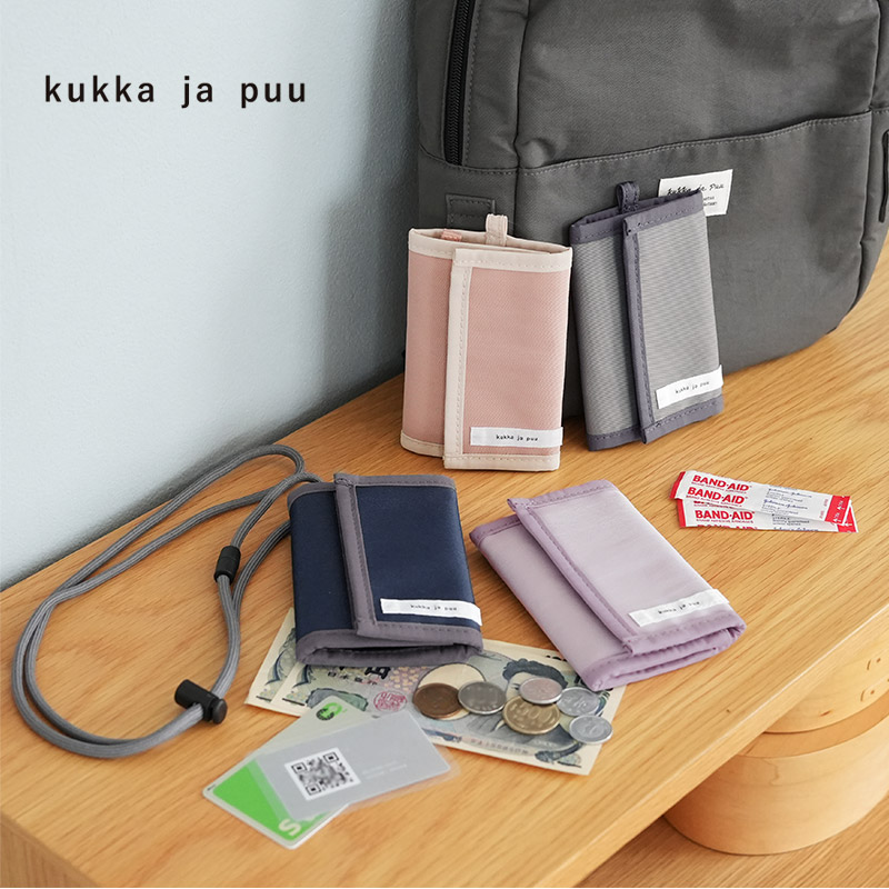 kukka ja puu 財布 子供 キッズ 女の子 男の子 小学生 三つ折り
