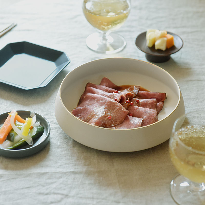 食器 器 食洗機 日本製 渕金 くくり鉢 17cm 美濃焼 お正月 : アンジェ