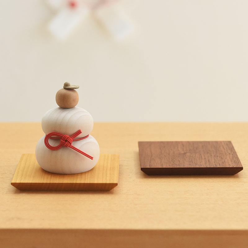 小さな木の鏡餅に使える 台座 お正月 : アンジェ インテリア雑貨
