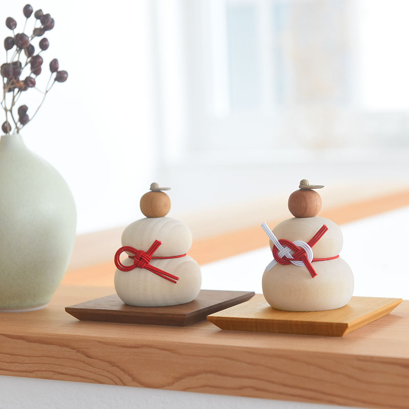 小さな木の鏡餅に使える 台座 お正月 : アンジェ インテリア雑貨