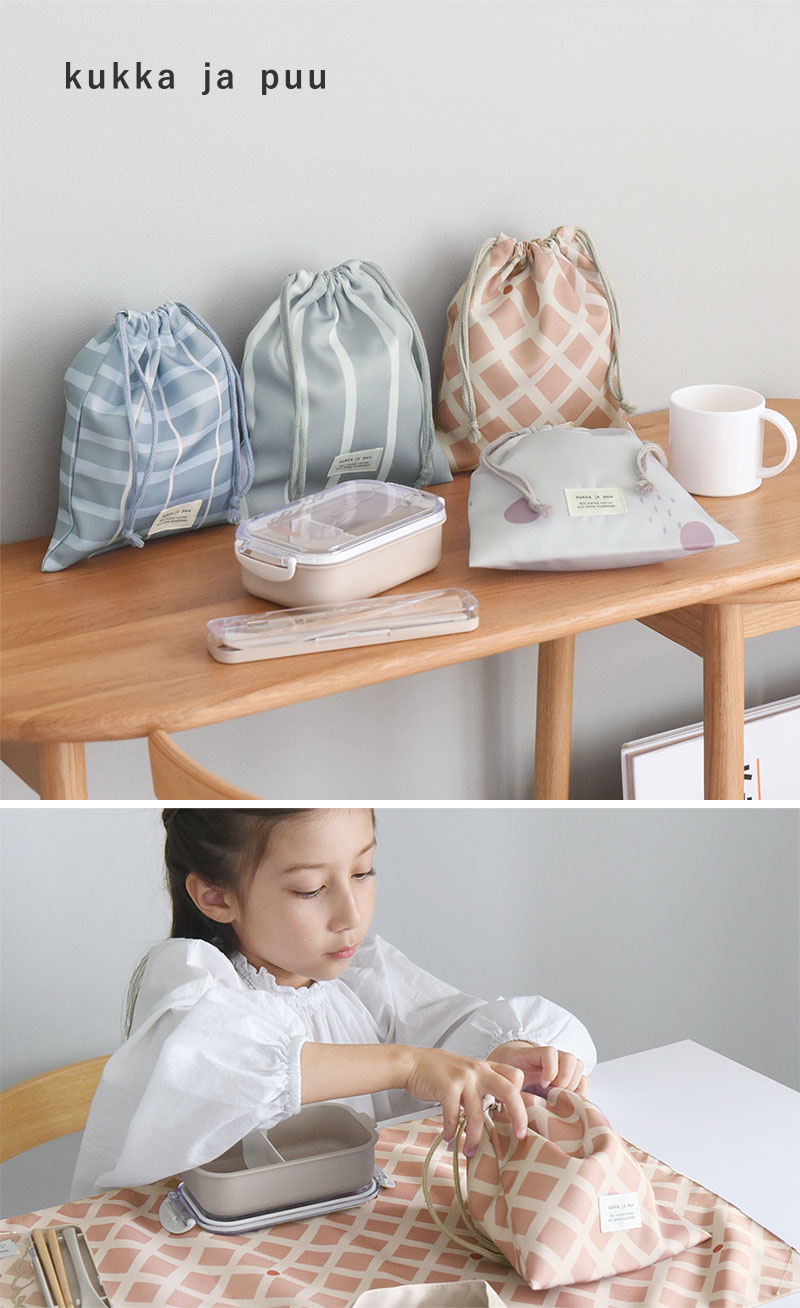 kukka ja puu 巾着袋 小 柄