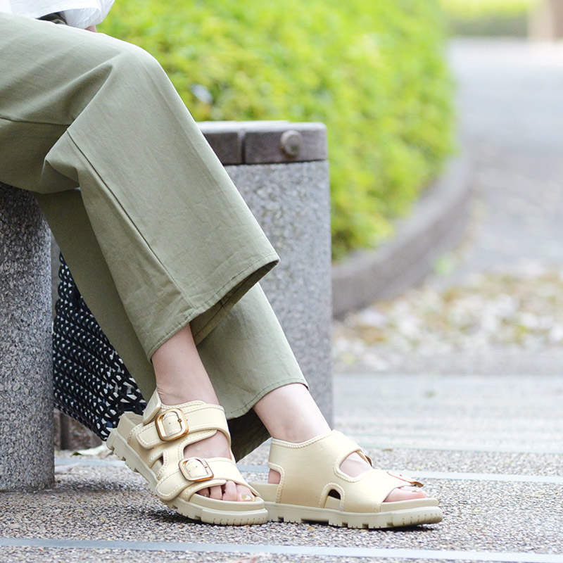 【美脚効果☆】Nine West Joya Platform サンダル SHAKA ゴールドバックル サンダル COASTLINE PARA BF SK-307