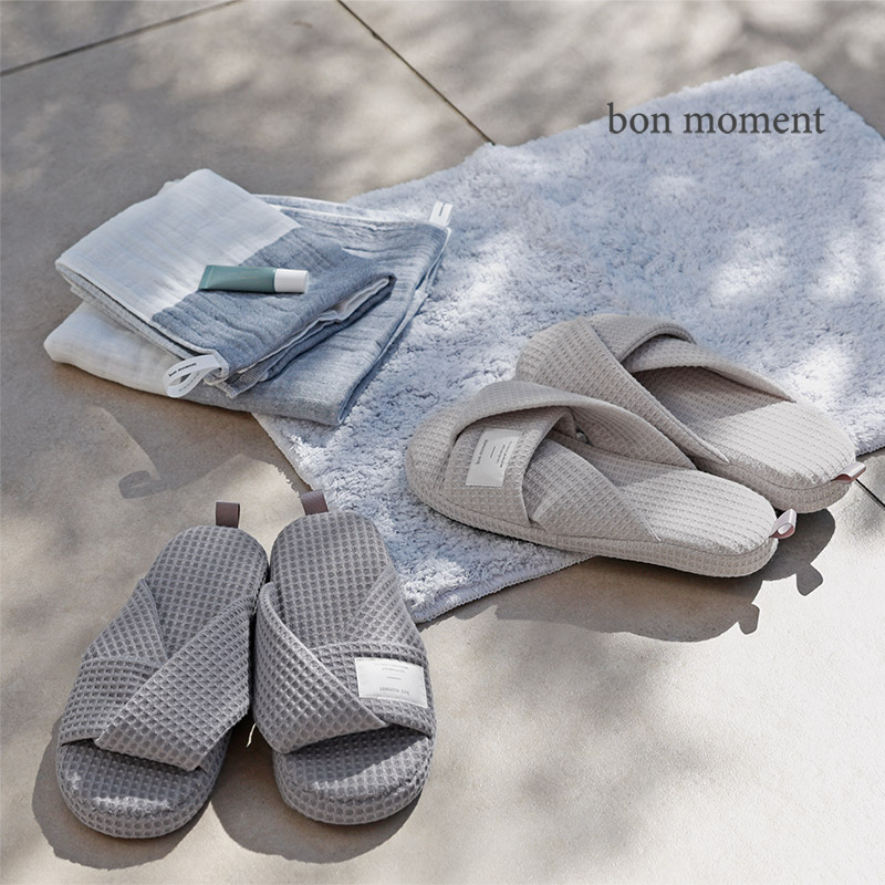 bon moment さらっと気持ちの良い 湯上りスリッパ