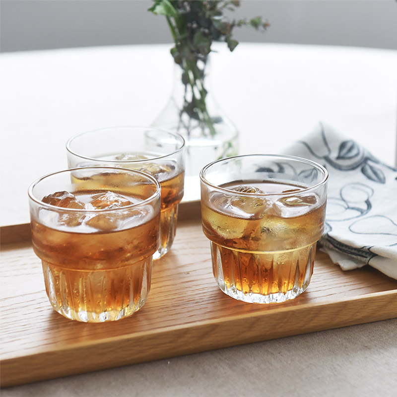 スタッキンググラス 250ml 3個セット おしゃれ カフェ グラス コップ