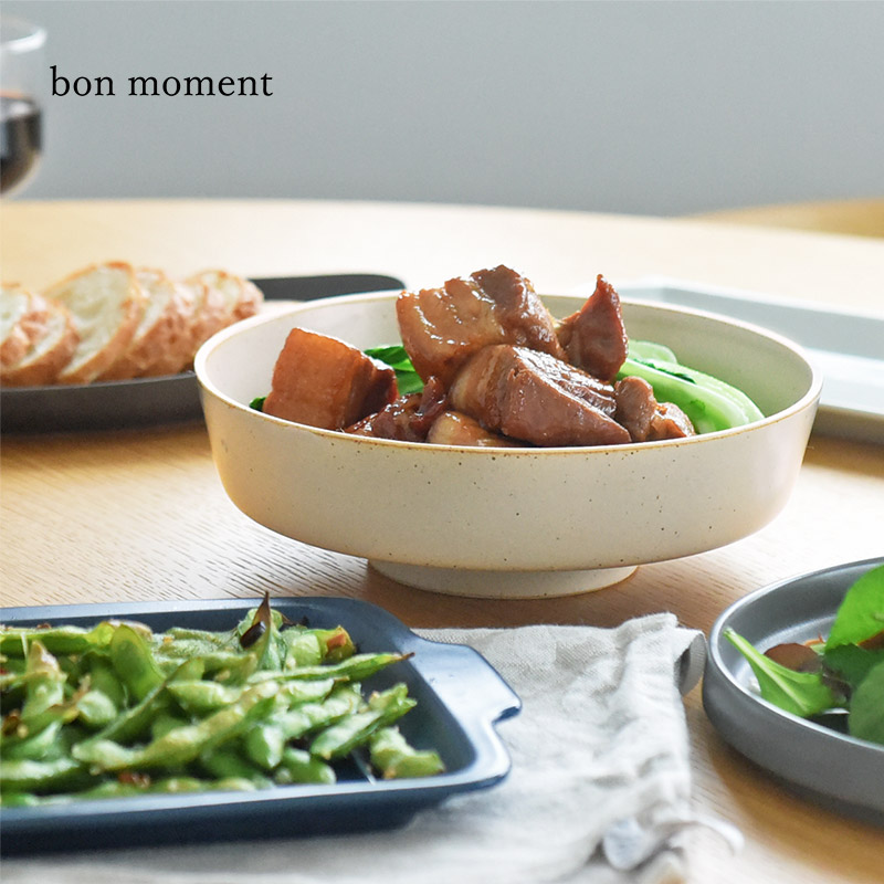 bon moment（ボンモマン） 波佐見焼 日本製 脚付き 大鉢 食器 丼 食洗