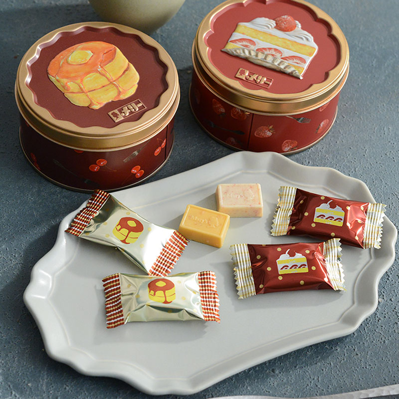 はじけるキャンディチョコレート ホットケーキ缶＆ショートケーキ缶