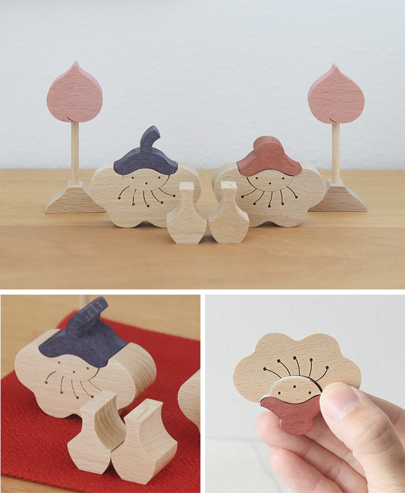 小黒三郎 桃の花びな（小）／クマ揚げ金太（小）／五月人形 お雛様