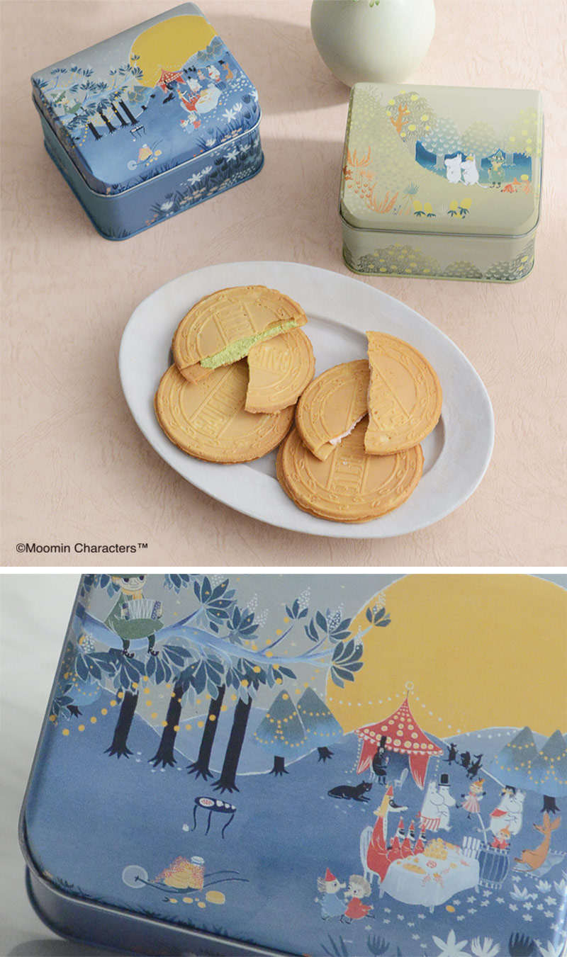 ゴーフレット缶／MOOMIN ムーミン プチギフト お菓子 ギフト