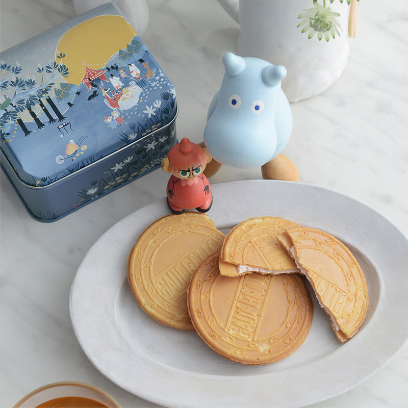 ゴーフレット缶／MOOMIN ムーミン プチギフト お菓子 ギフト