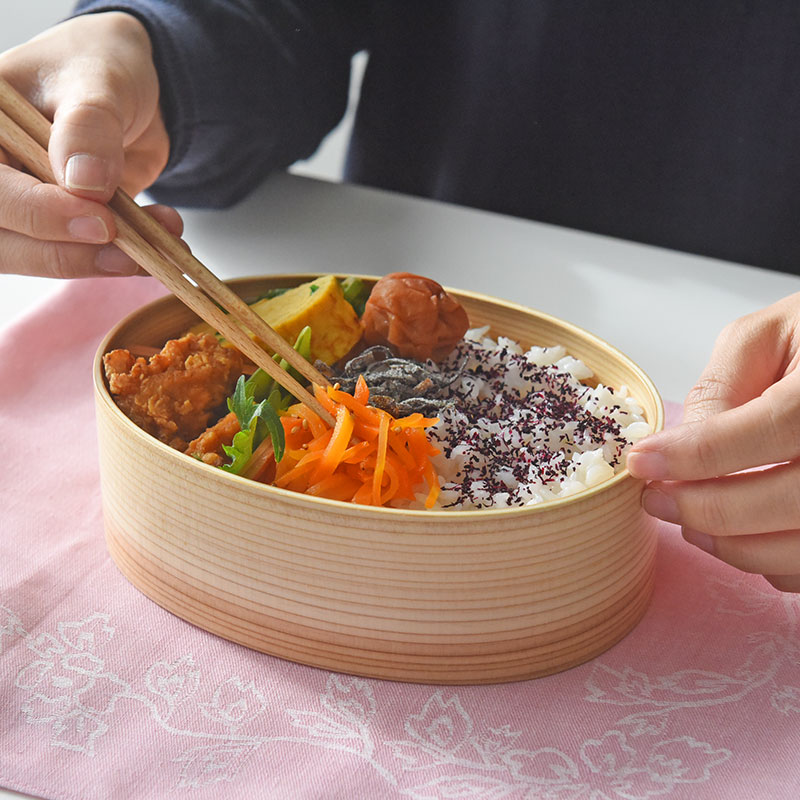 電子レンジ・食洗機が使える ほんとうに使いやすい 曲げわっぱ お弁当