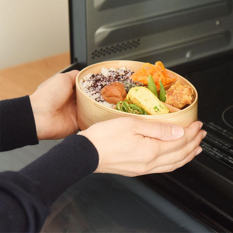 電子レンジ・食洗機が使える ほんとうに使いやすい 曲げわっぱ お弁当