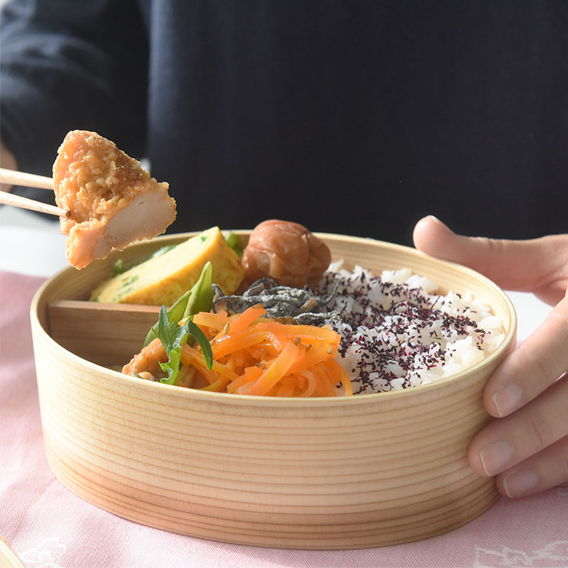 電子レンジ・食洗機が使える ほんとうに使いやすい 曲げわっぱ お弁当