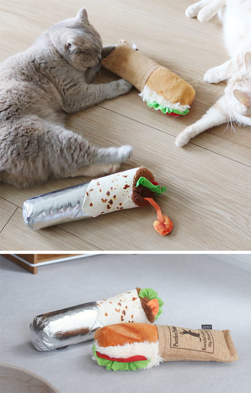 専用　猫のぬいぐるみ 本物そっくりな猫用おもちゃ 猫 おもちゃ ぬいぐるみ ケリケリ けり