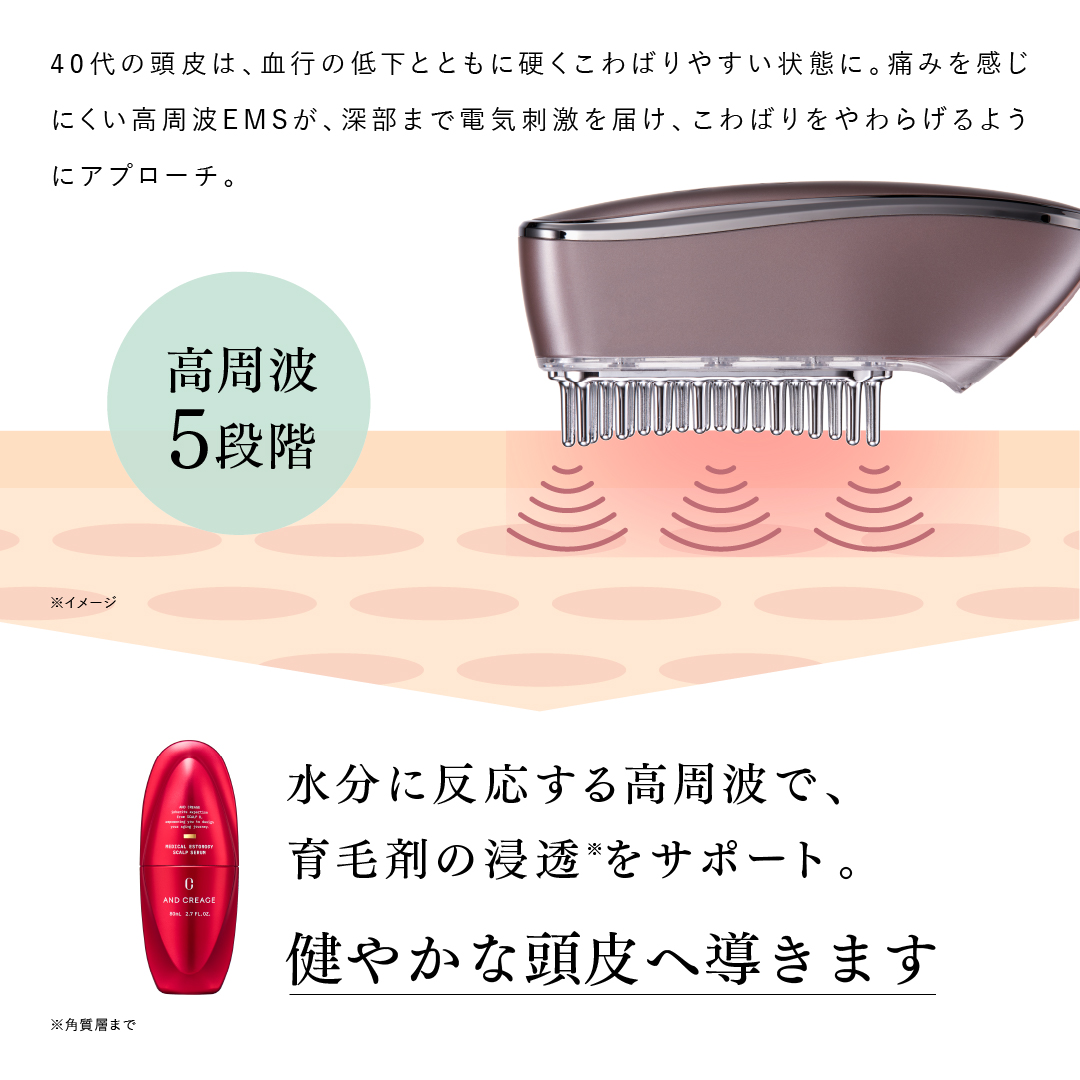 スカルプD ボーテ アンドクレアージュ スカルプ電気ブラシ スカルプD