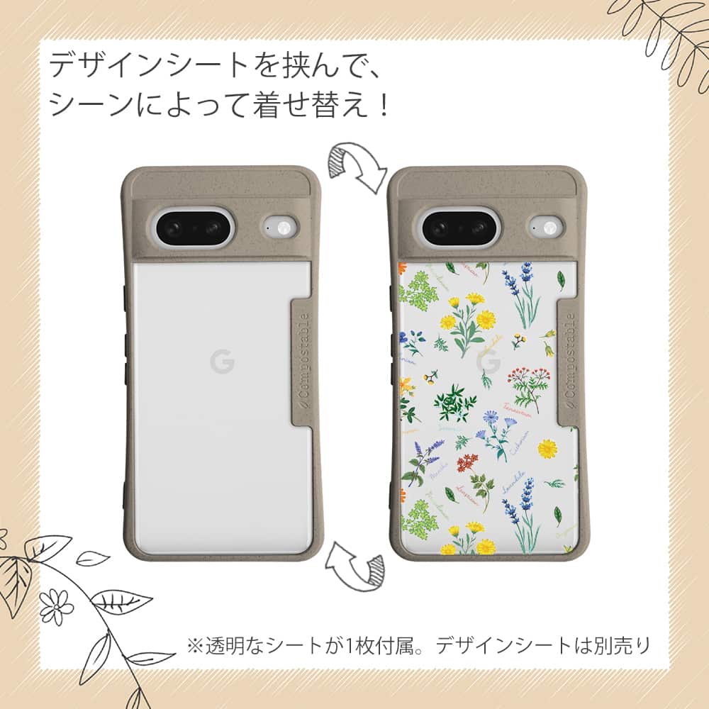 コンポスケース Google Pixel7a クリア ケース Pixel7 スマホ