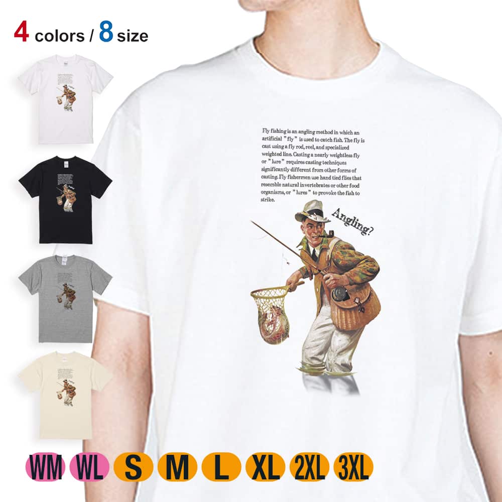 釣り Tシャツ 半袖 フライフィッシング メンズ レディース 魚 ルアー