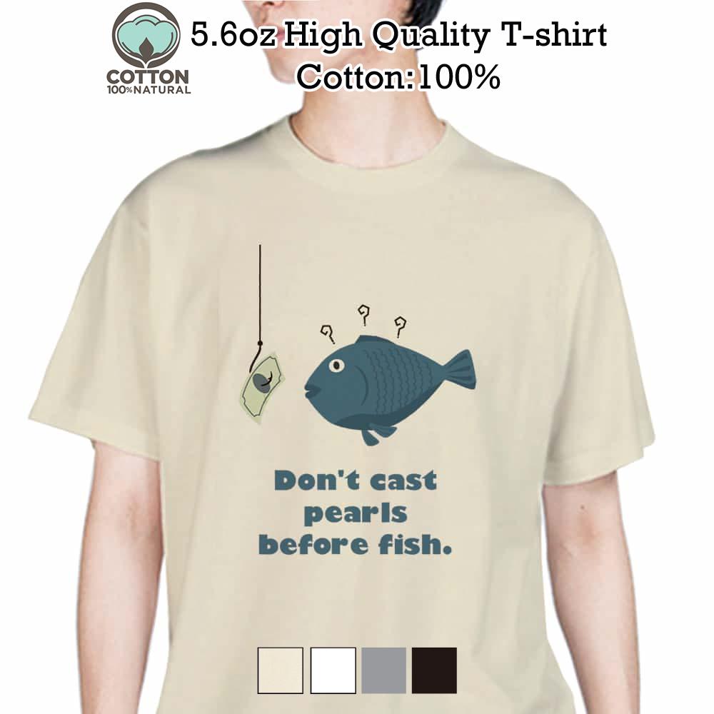 釣り Tシャツ 半袖 魚に真珠 お金 5 6oz 綿100 メンズ レディース 洗濯 大きいサイズ 白 黒 灰色 肌色 春 夏 秋 冬 オシャレ 釣り 魚 ルアー Met Angler S Case アングラーズケース 通販 Yahoo ショッピング